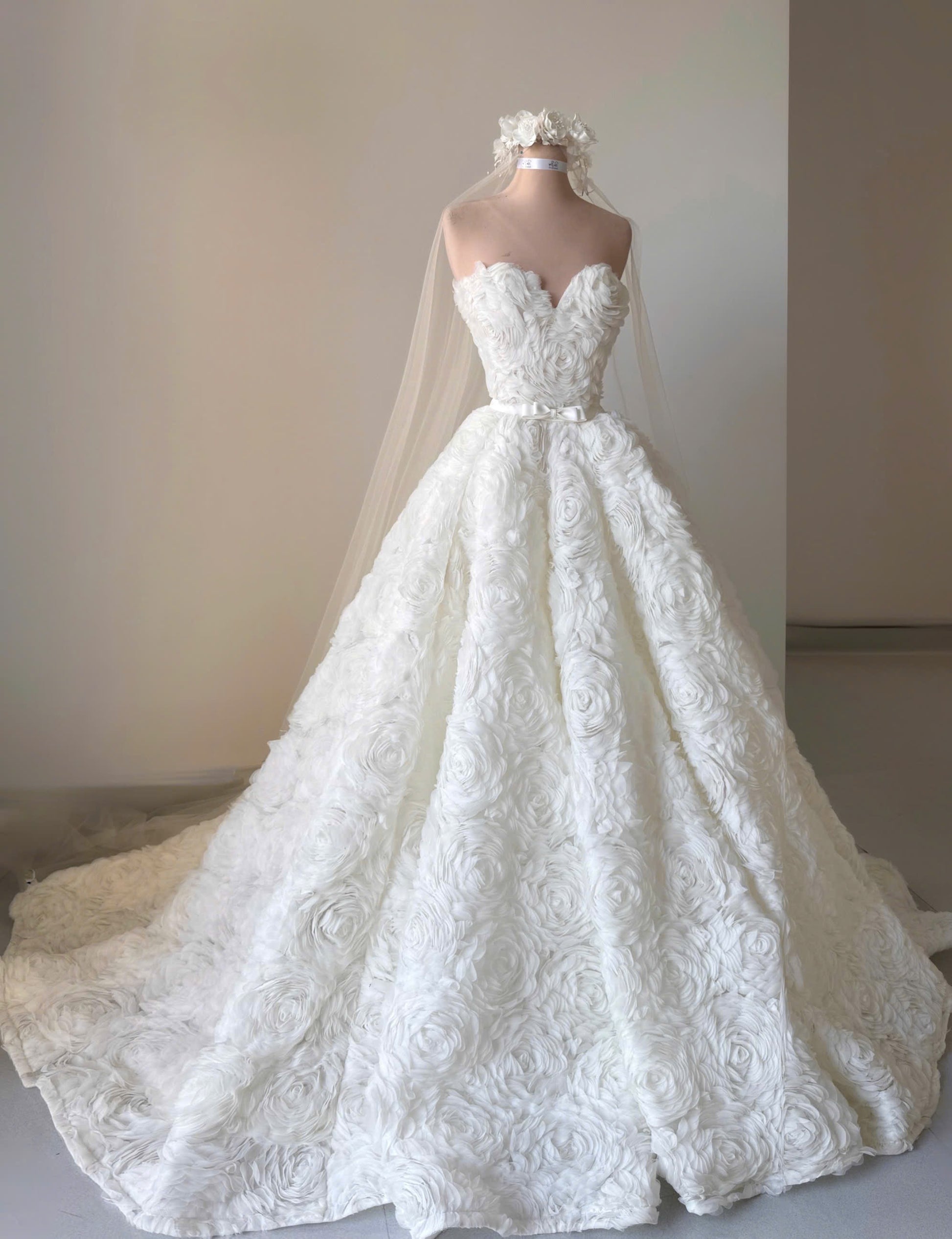 VCV-905 | Rosy Luxe - “Blossom Garden” 3D Floral Gown