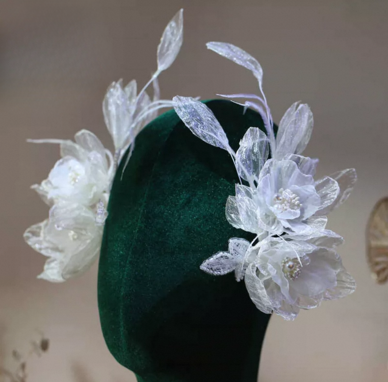HCD-777| Crystal Floral Bridal Headpiece