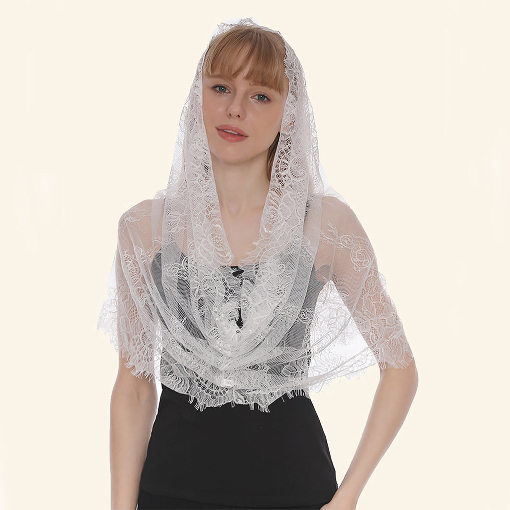 VNT-712-5 | Vintage Mantilla Lace Veil